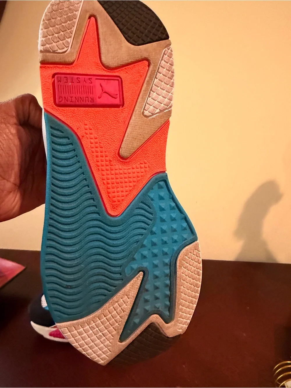 Puma Pink, White & Blue Women's Running Sneakers